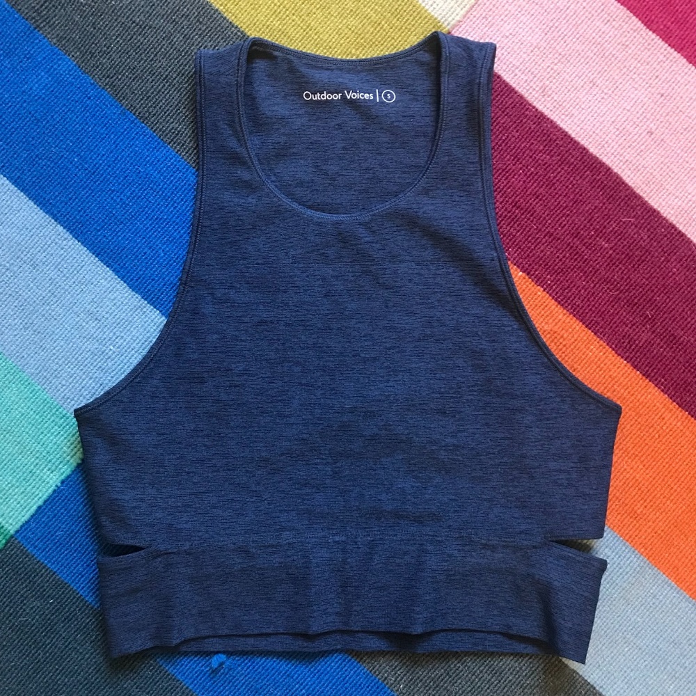 Outdoor Voices Slashback Crop Top - NWOT